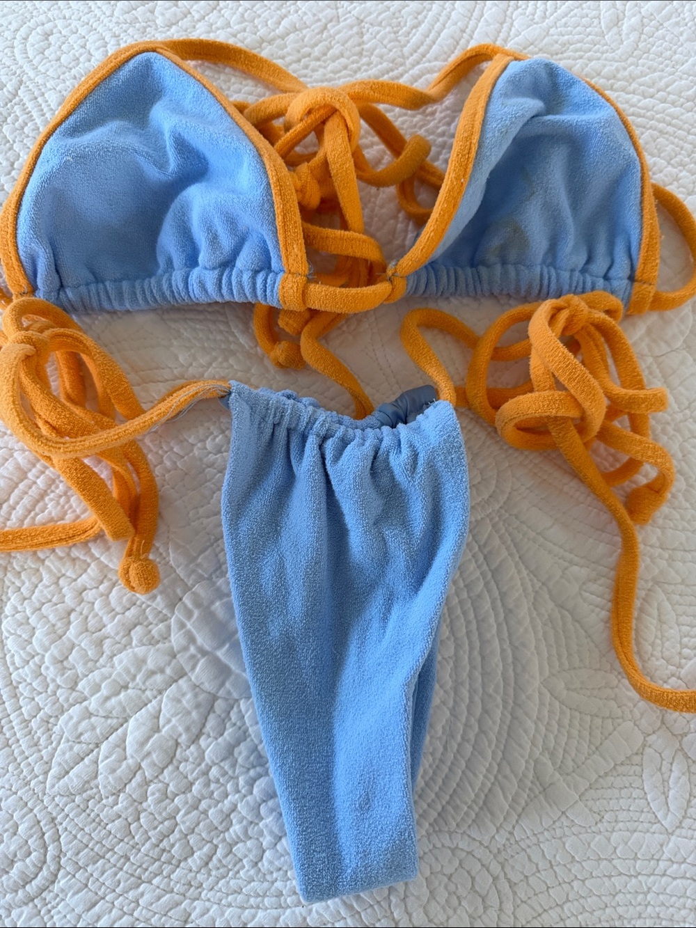 Frankie’s Bikinis Tia Terry Bikini in Bluebird